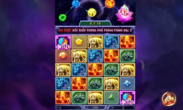 Khám phá tựa game giải trí 4 Thần Thú Sunwin